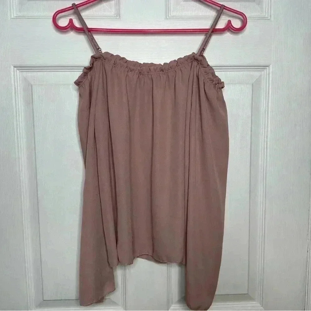 Revamped Off The Shoulder Top Pink / Mauve Size Small - Picture 10 of 16